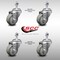 Service Caster 3 Inch SS Gray Polyurethane Wheel Swivel 1/2 Inch Threaded Stem Caster Set SCC SCC-SSTS20S314-PPUB-121315-4 - alternate 3
